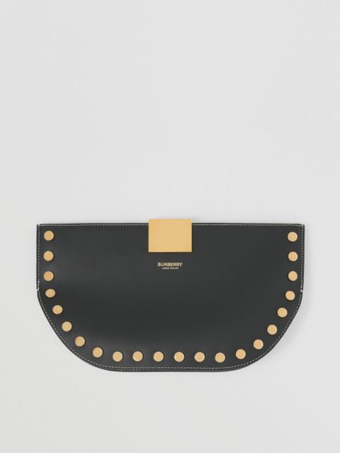 Burberry Studded Leather Olympia Clutch