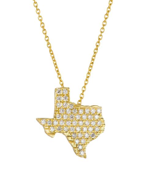 ROBERTO COIN Women's 18K Yellow Gold & 0.28 TCW Diamond Texas Necklace - Gold