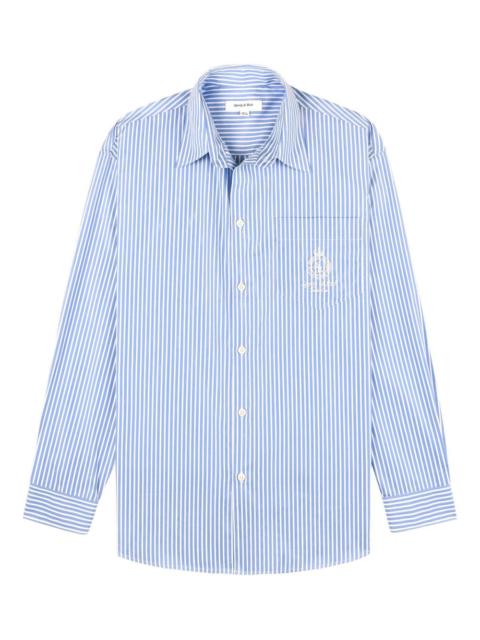 striped embroidered shirt