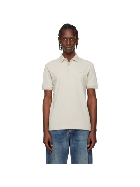 BOSS Beige Cotton Piqué Paddy Polo