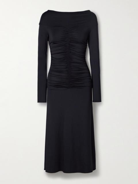 Altuzarra Callie Ruched Stretch-jersey Midi Dress