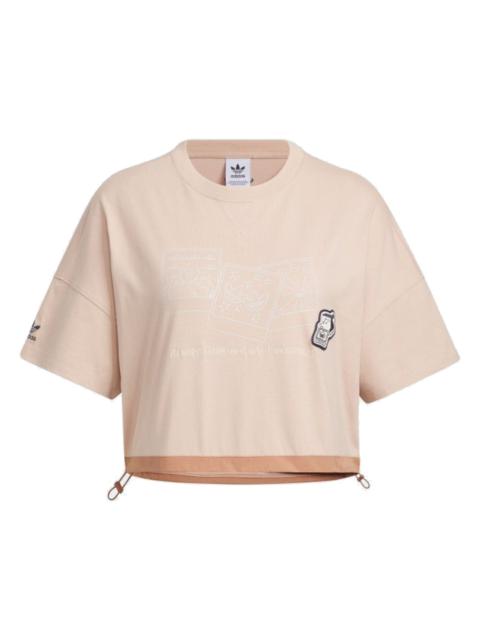 adidas (WMNS) adidas originals x Yu Nagaba Short T-Shirt 'Pink' IS0650