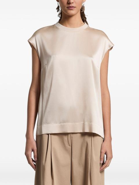 PESERICO ribbed-trim top