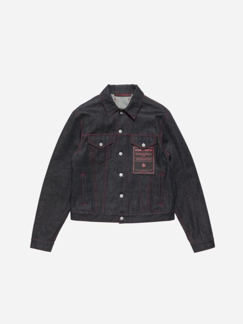 Acne Studios Re-edition raw denim jacket - Mid Blue