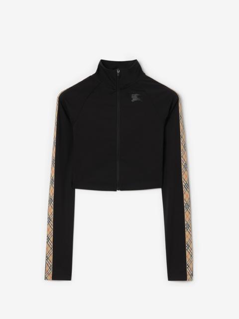Burberry Stretch Nylon Cropped Track Jacket