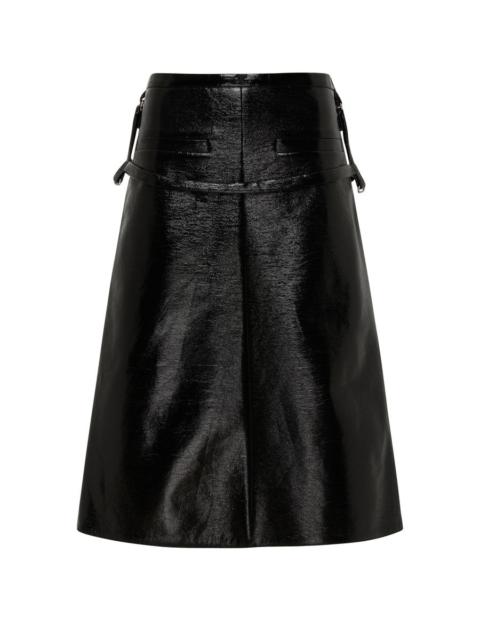 One strap vinyl skirt