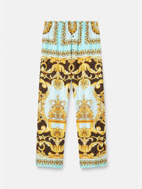 VERSACE Fendace Gold Baroque Pyjama Bottoms