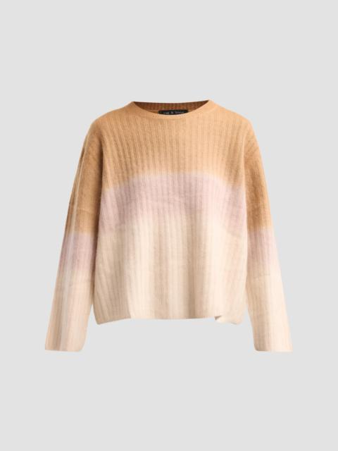rag & bone Women's Jane Brushed Gradient Wool-Cashmere Sweater - Camel Multi