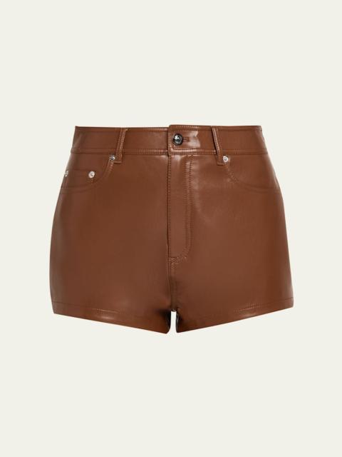 Cinq à Sept Dani Vegan Leather Shorts