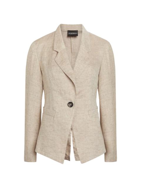 EMPORIO ARMANI single-button blazer