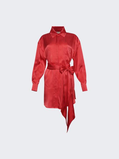 ALEXANDRE VAUTHIER Mini Shirt Dress Daring Red