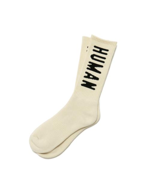 Human Made HM Logo Socks White