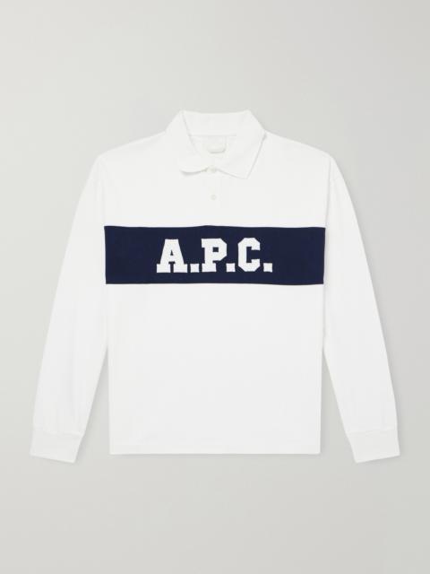 A.P.C. Alexis Logo-Embroidered Cotton-Jersey Polo Shirt