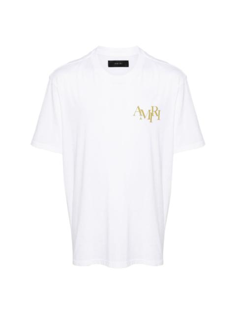 AMIRI Champagne cotton T-shirt