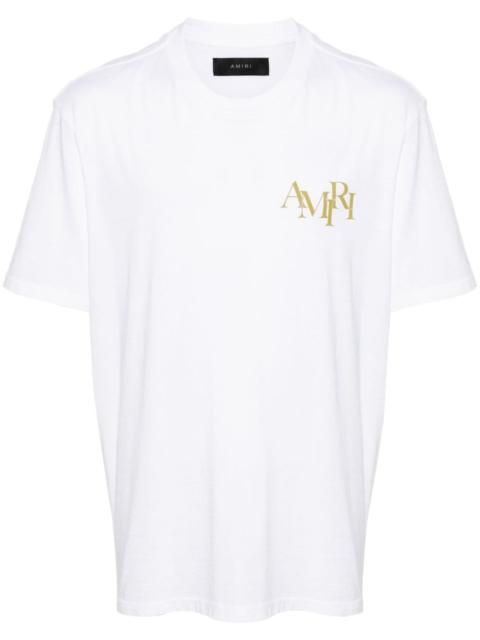 AMIRI Champagne cotton T-shirt