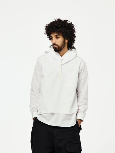 Comme des Garçons Homme Plus DOUBLE HOODED SHIRT (WHITE)
