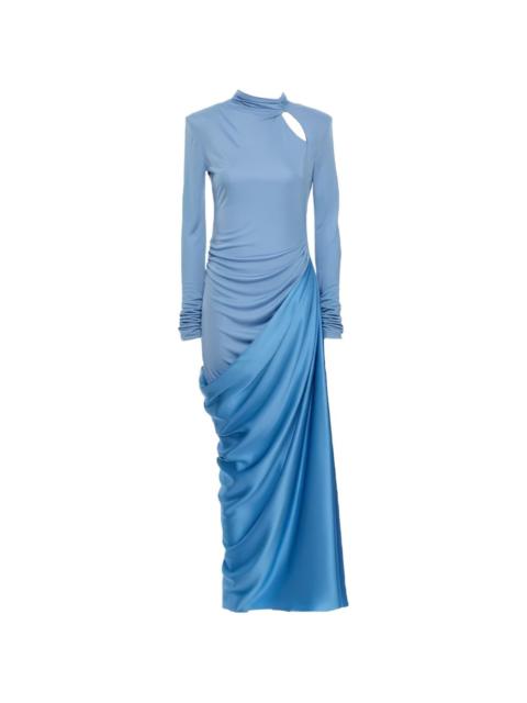 Valentino cut-out draped maxi dress
