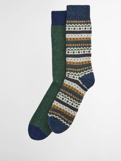 Barbour Fair Isle Socks (Set of 2)