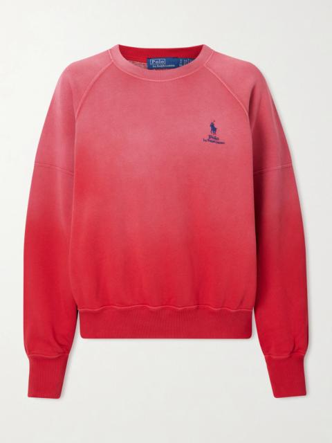 Polo Ralph Lauren Embroidered Cotton-blend Jersey Sweatshirt