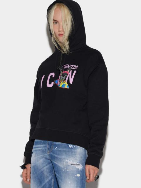 DSQUARED2 ICON HILDEGARD COOL HOODIE