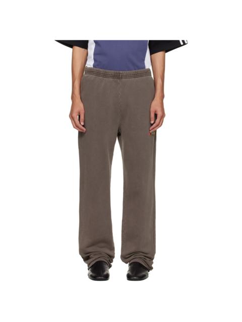 Martine Rose Brown Straight Leg Sweatpants