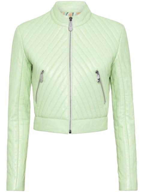 PHILIPP PLEIN leather biker jacket