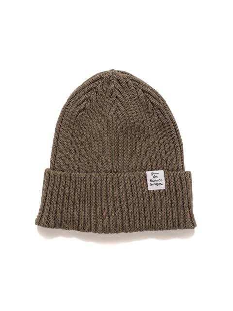 Human Made Cotton RIB Beanie Olive Drab