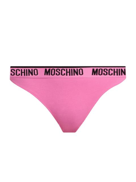 Moschino Women's Intimo Donna 2-Pack Logo Thong Set - Fucsia