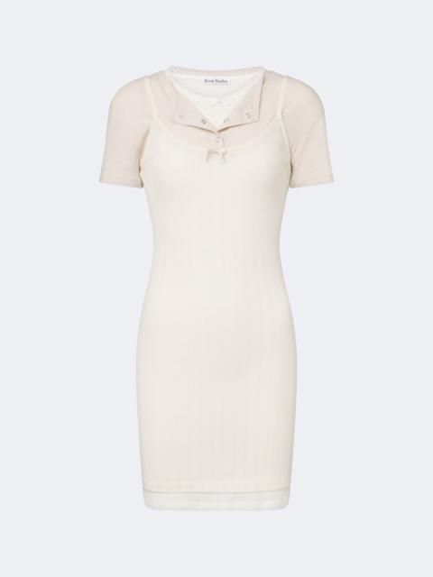 Acne Studios Layered knitted minidress