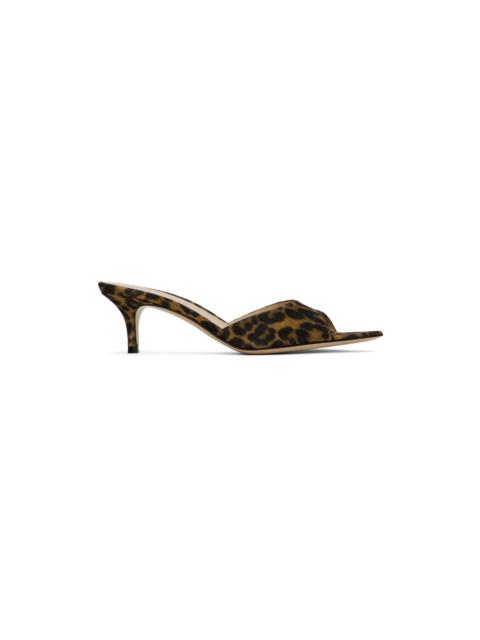 Gianvito Rossi SSENSE Exclusive Brown Elle 55 Mules