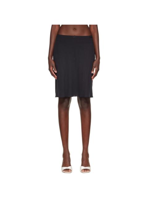 Cou Cou Black 'The Slip' Midi Skirt