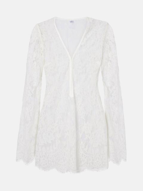 BANANHOT Millie lace cotton-blend minidress