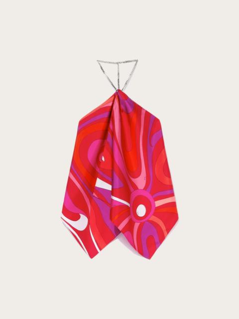 PUCCI MARMO PRINT SILK TOP