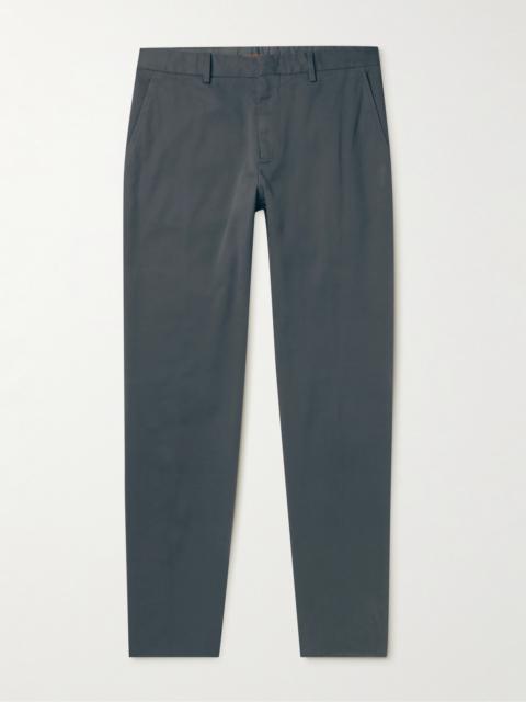 ZEGNA Tapered Stretch-Cotton Trousers