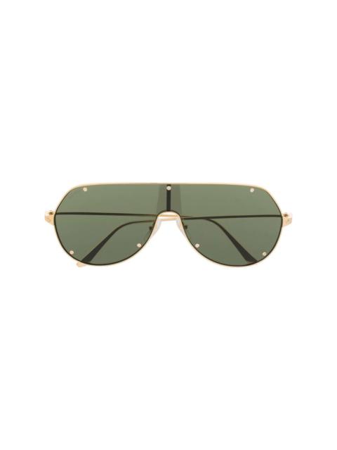 shield-frame sunglasses