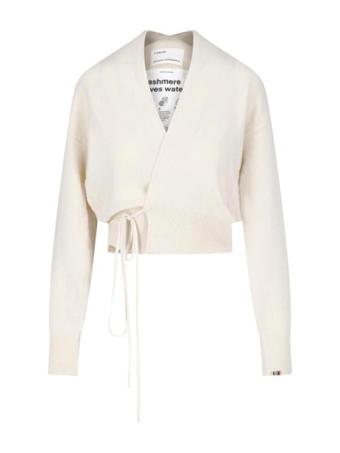 extreme cashmere TIE-FRONT CARDIGAN "ELLA"