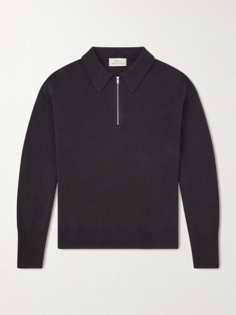 Studio Nicholson Paper Half-Zip Polo Sweater