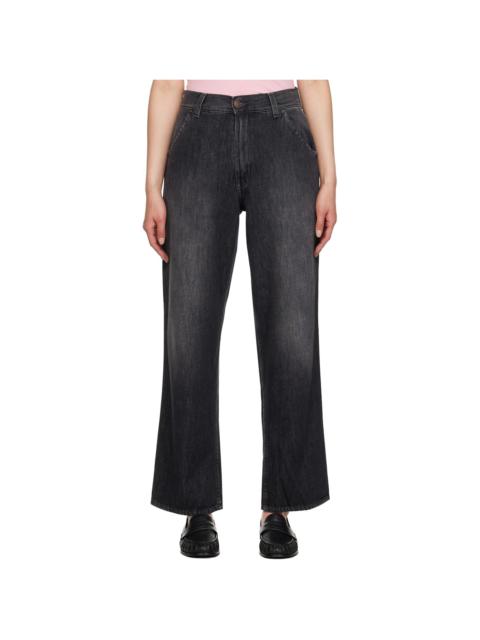 6397 Black Oversized Jeans