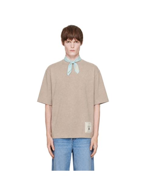 JACQUEMUS Taupe 'Le Torneo' T-shirt