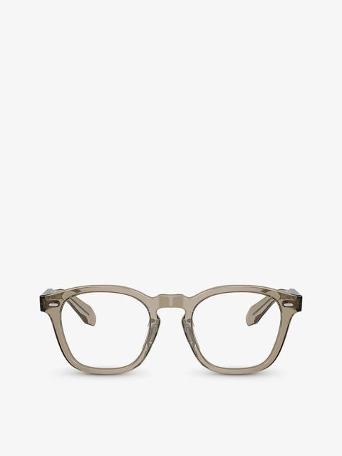 Oliver Peoples OV5527U pillow-frame acetate optical glasses