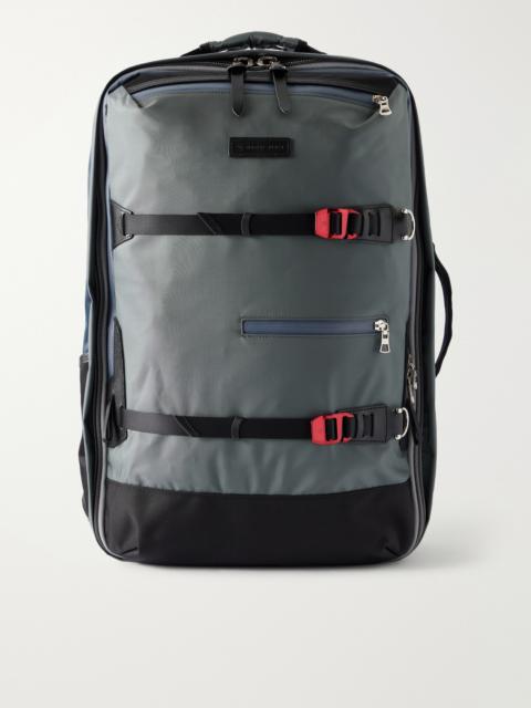 master-piece Potential 3Way Convertible Leather and Canvas-Trimmed CORDURA® MasterTeX Backpack