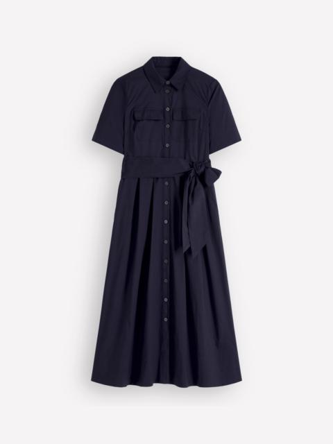BODEN Zoe Short Sleeve Shirt Dress-Navy