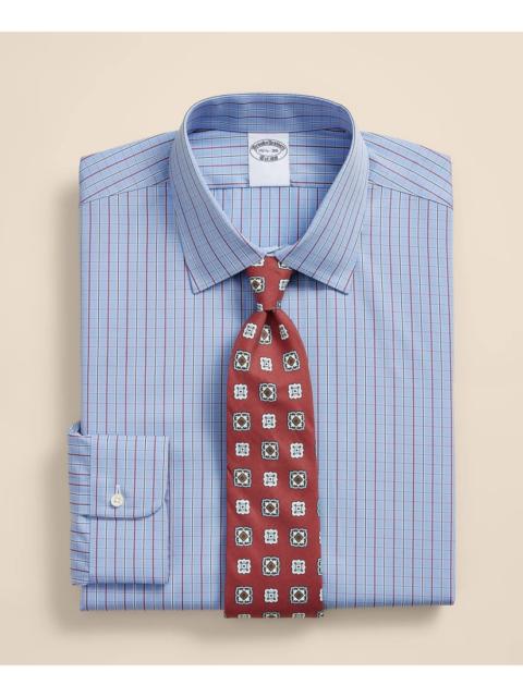 Brooks Brothers Pure Supima® Cotton Regular-Finish Ainsley Collar, Check Dress Shirt