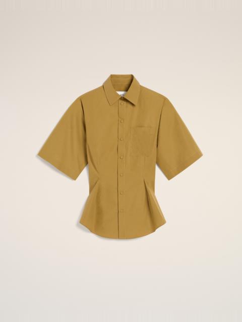 AMI Paris MUSTARD COTTON SHORT SLEEVE SHIRT