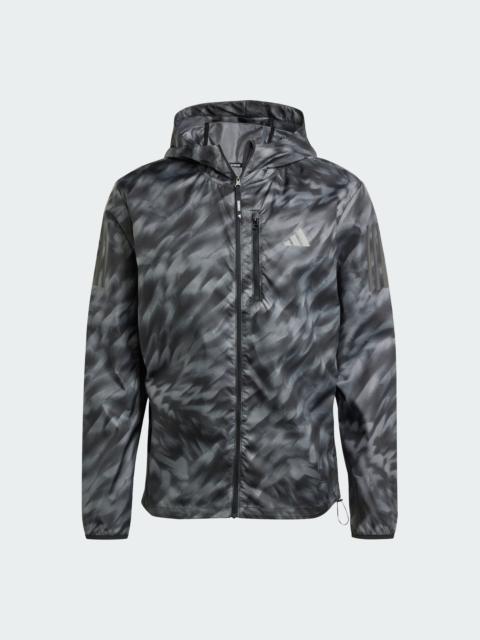adidas Own The Run Allover Print Jacket