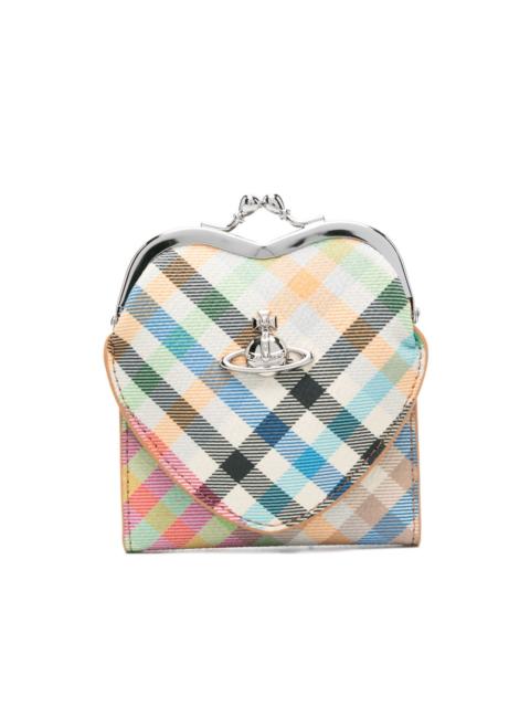 Vivienne Westwood heart-shape check wallet