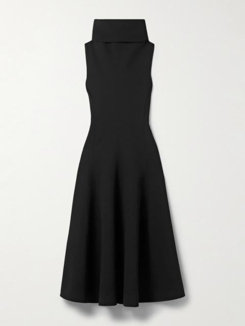 JACQUEMUS Draped Crepe Midi Dress
