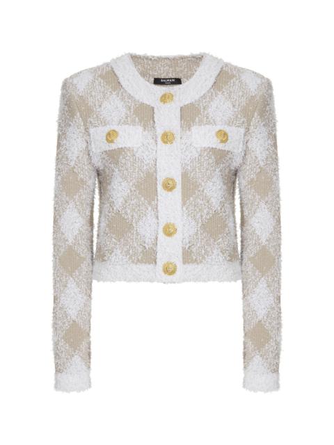 Cropped Tweed Jacket white