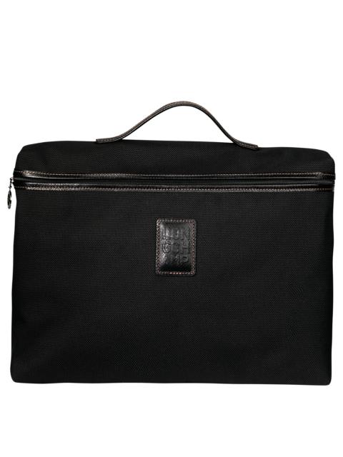 Longchamp Boxford S Briefcase Black - Canvas