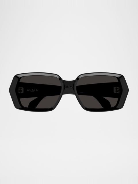 Alaïa Square Acetate Sunglasses